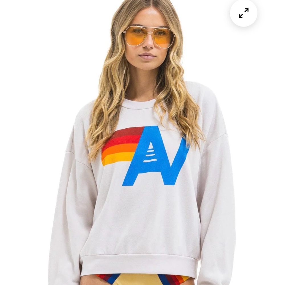 Aviator Nation White sweatshirt